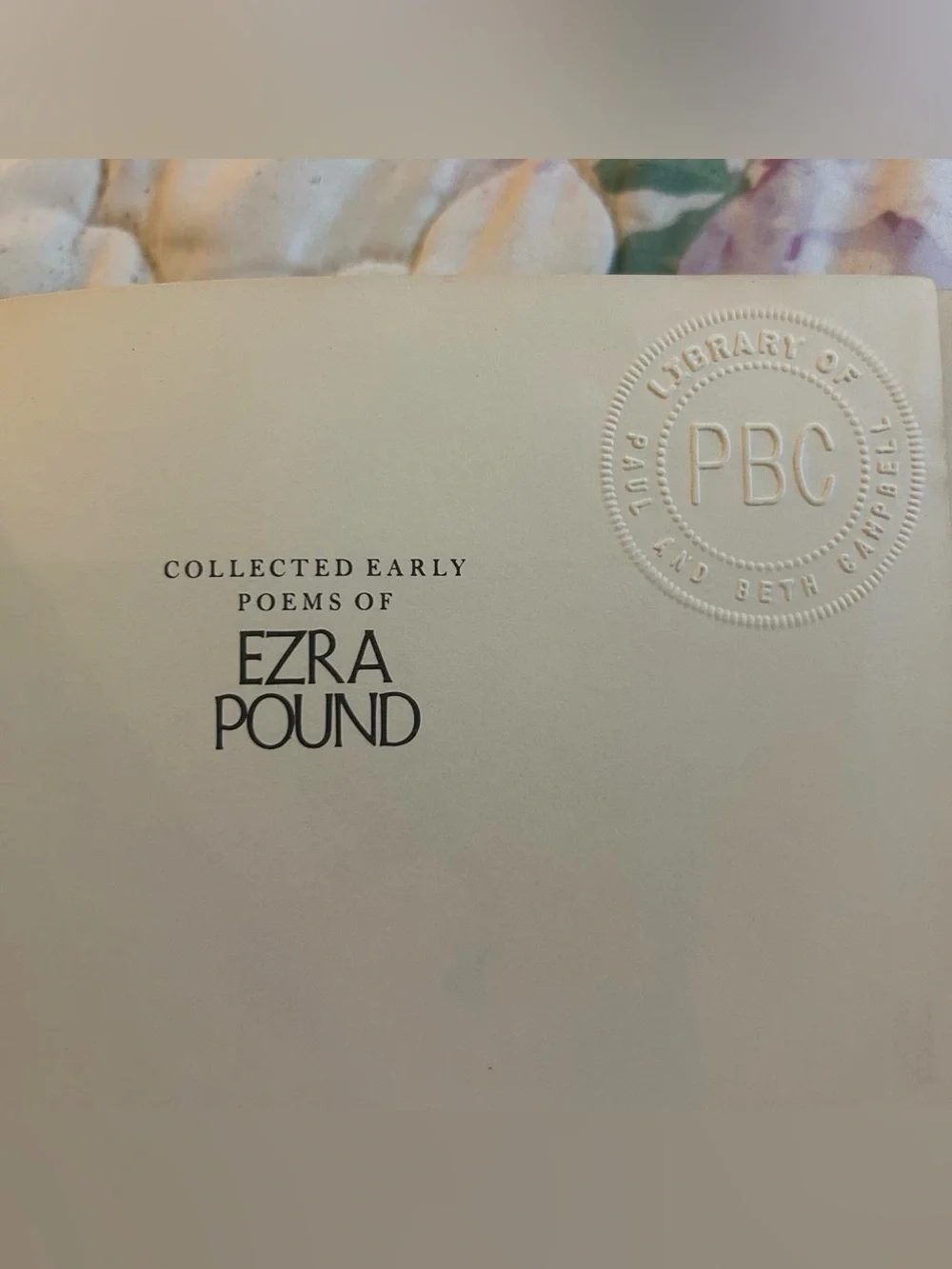 Collected Early Poems of Ezra Pound 1976